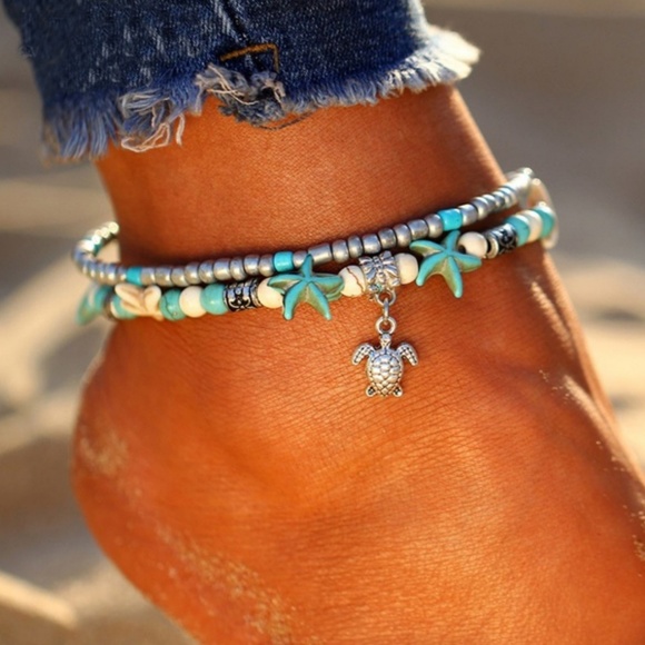 Jewelry - TURTLE CHARM ANKLET.  NEW